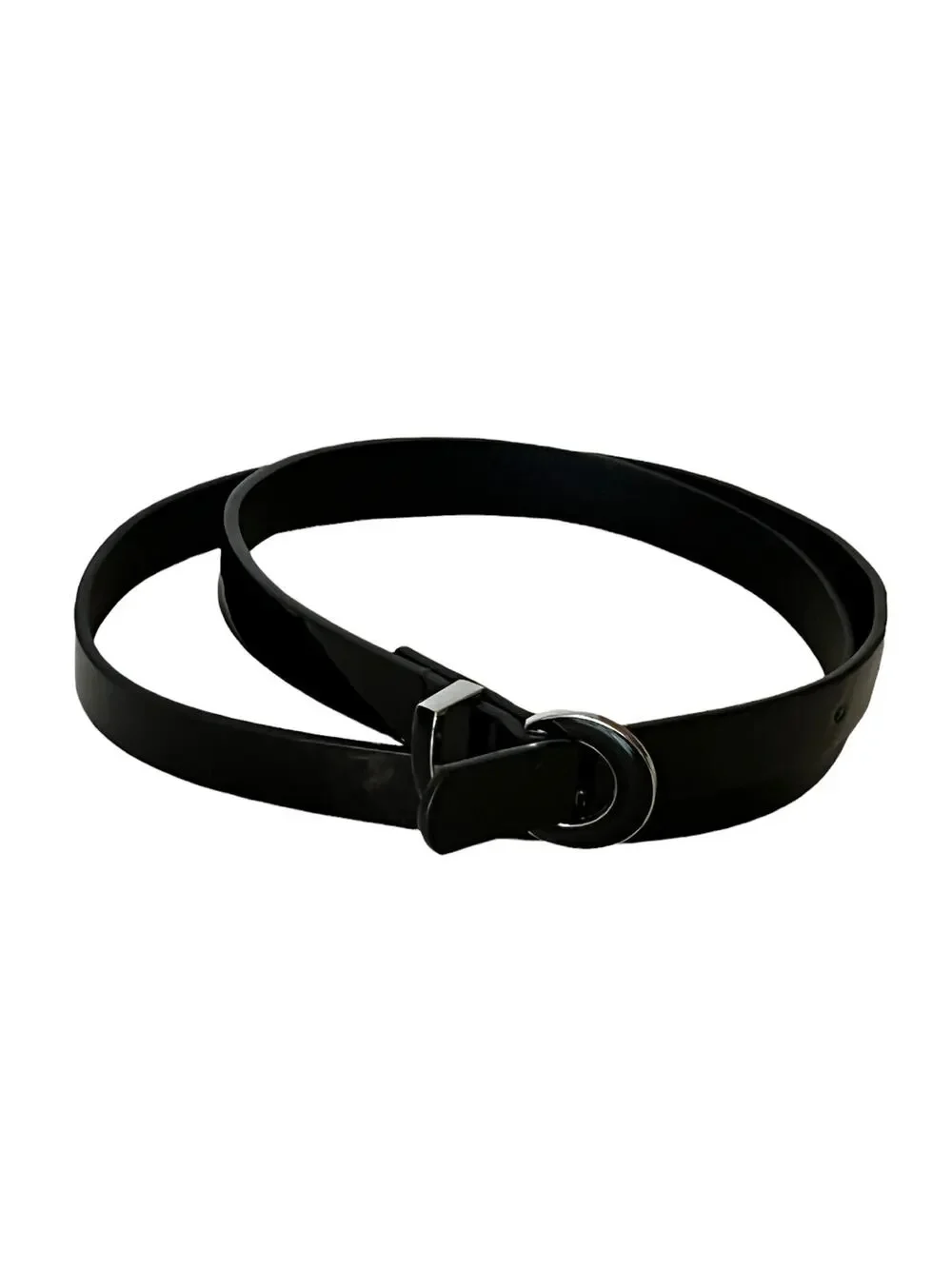 Kenneth Cole reaction women black belt sz medium 32.5 waist